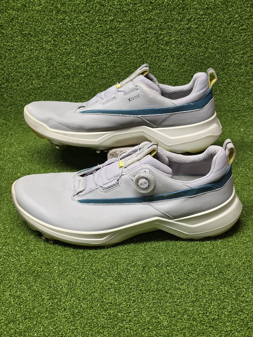 Men's ECCO BIOM G5 BOA Golf Shoes, size 46 EU Gray 12 - 12.5 US Gore-Tex